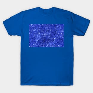 Abstract Background in Cobalt Blue T-Shirt